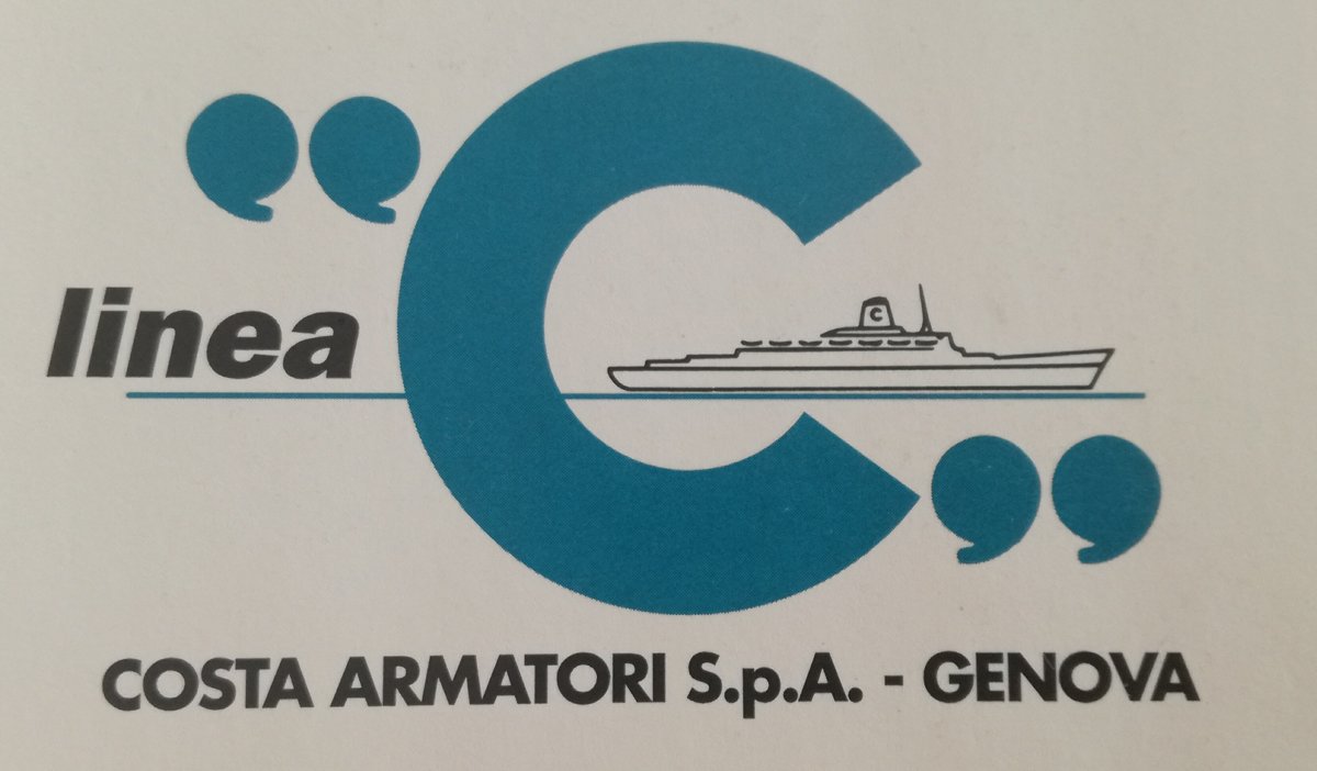 Angelina Lauro scala 1:1250 tagliata al galleggiamneto , colori ciminiera Costa Crociere noleggio 1977 - 1979