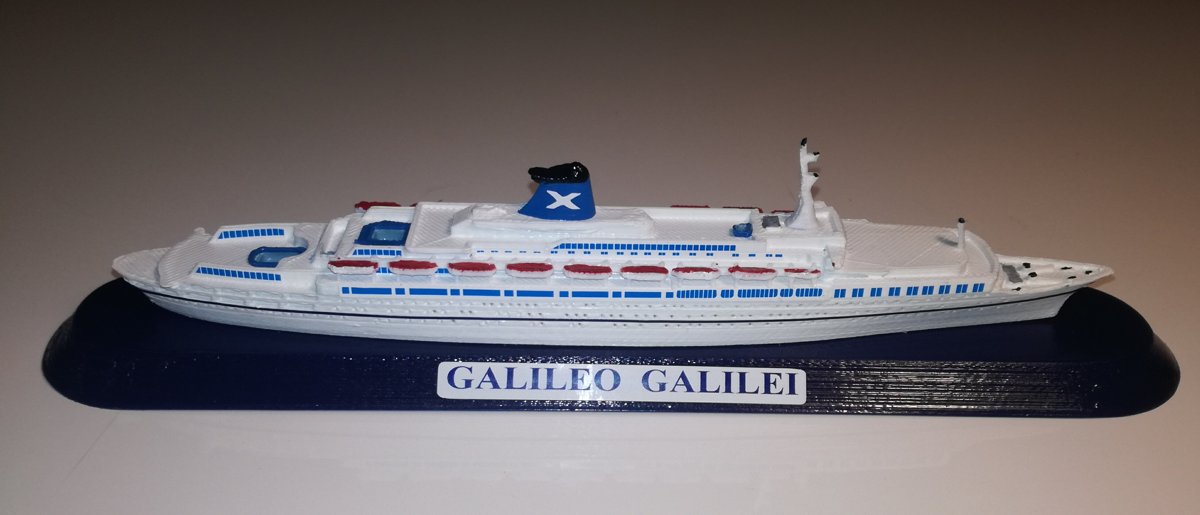 GUGLIELMO MARCONI , GALILEO GALILEI , SUN VISTA modello Scala 1 : 1250