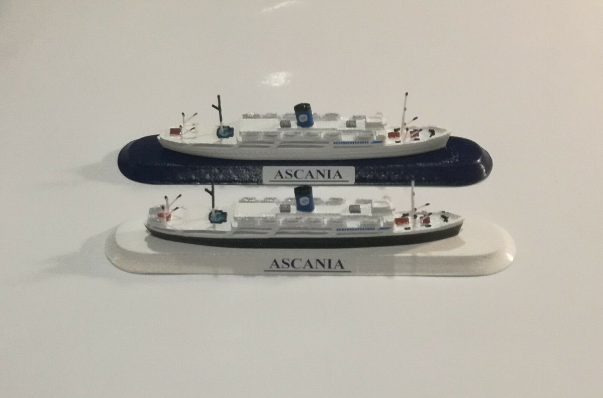 ASCANIA anni 50 Ex Florida SIOSA line FRATELLI GRIMALDI model ship 1 1250