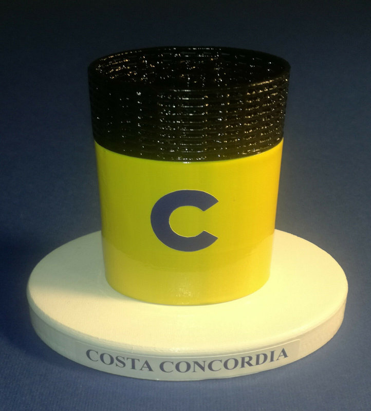 Costa Concordia , model funnel Concordia Class - Modello ciminiera scale 1:300 Costa Crociere