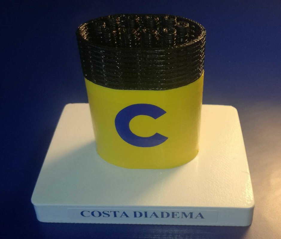 Costa Diadema , model funnel - Modello ciminiera scale 1:300 Costa Crociere