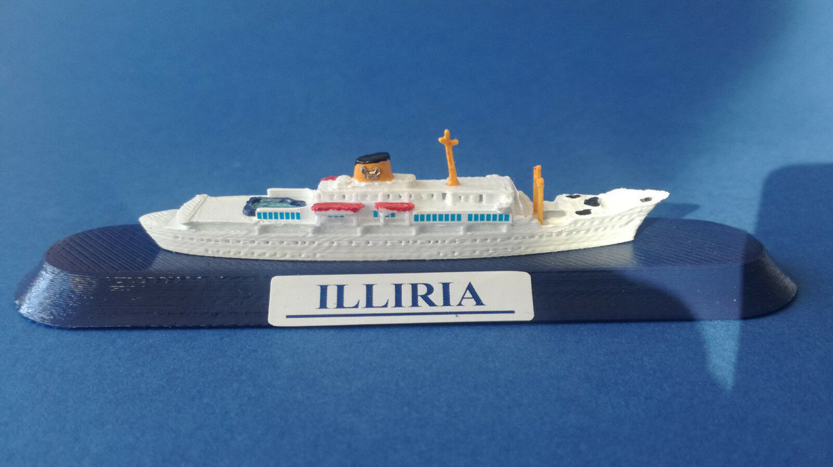 ILLIRIA Adriatica di Navigazione Venezia modello navale model ship 1:1250