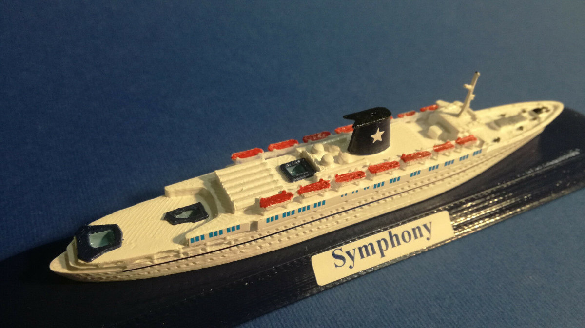 SYMPHONY EX. Enrico Costa della STARLAURO MSC CROCIERE modello in scala 1 1250 